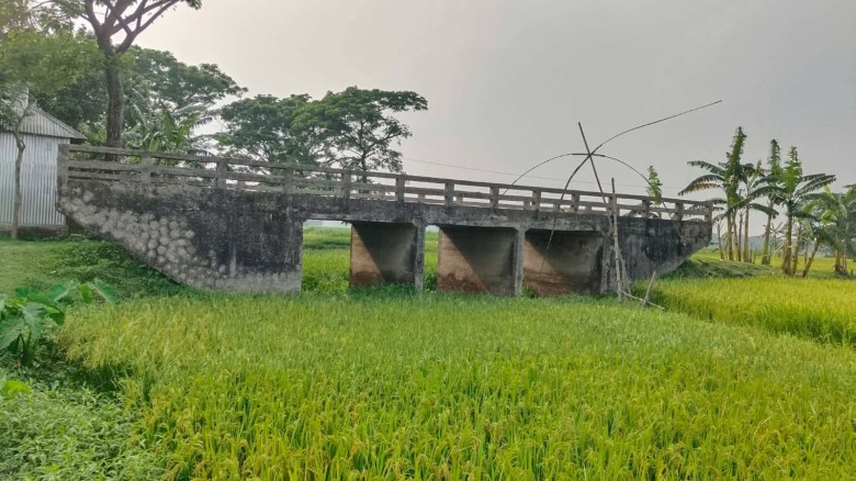 সেতু আছে, রাস্তা নেই: ২৩ বছর ধরে ভোগান্তিতে চার গ্রামের মানু